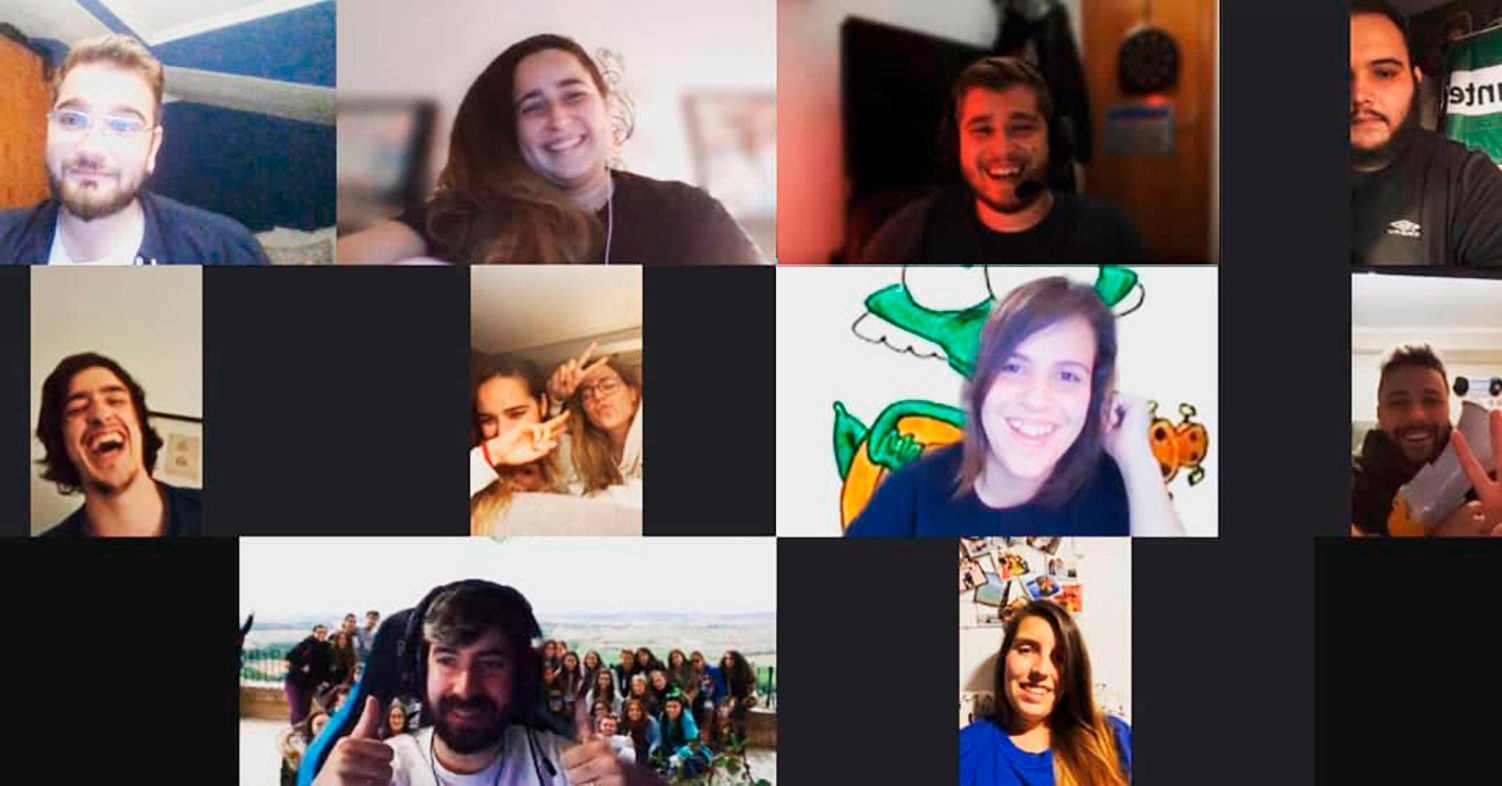 Como buen sábado de Festival, varios jademinos se reunieron tras el directo a la 'after party' a través de Google Meet. ¿Reconoces más caras de Cádiz?