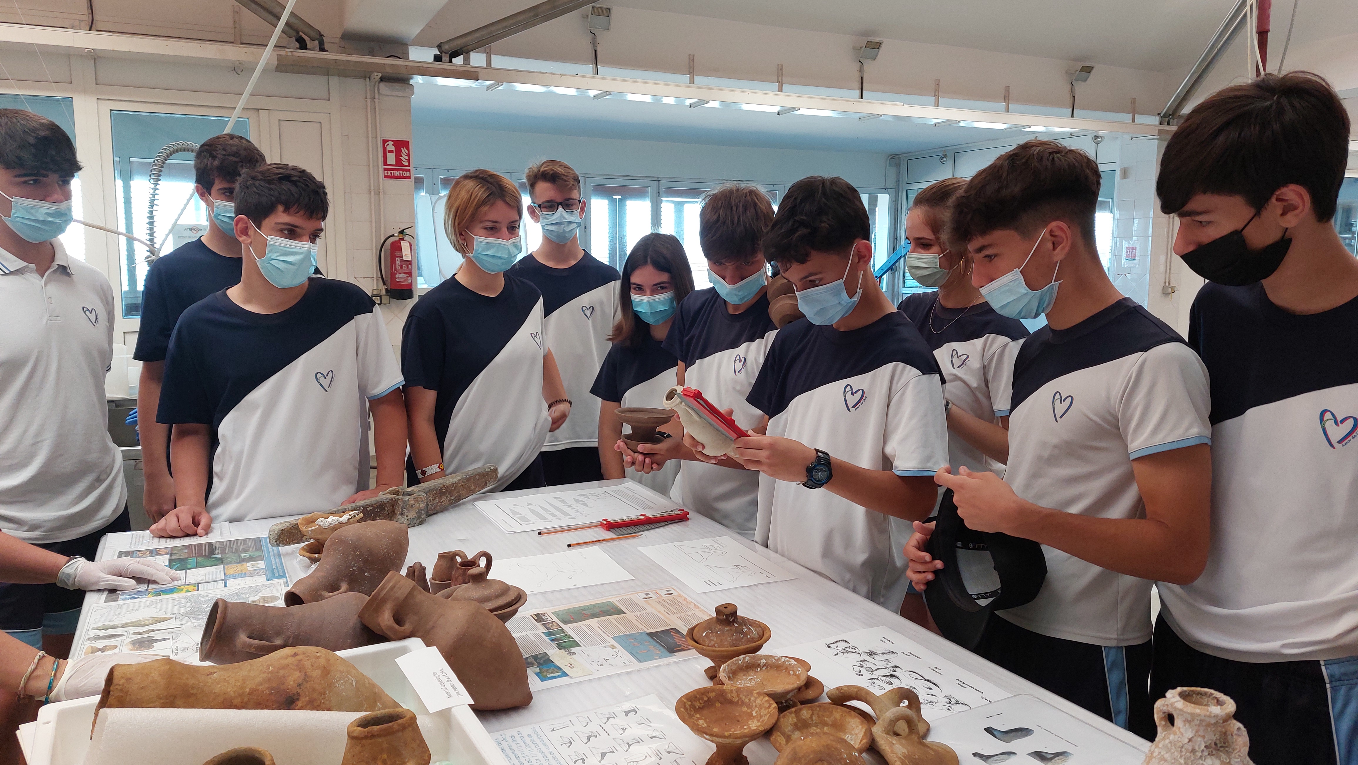 3º ESO visita La Caleta y el Centro de Arqueología Subacuática